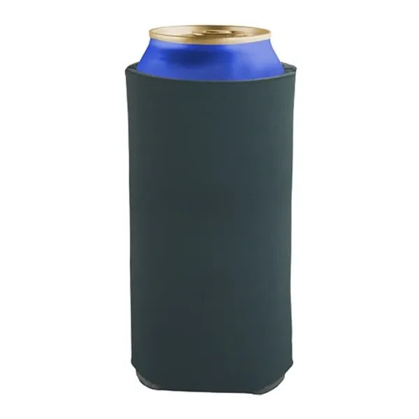 Black color option for 16 Oz Tall Boy Pocket Can Coolie   3 Side Imprint Included!