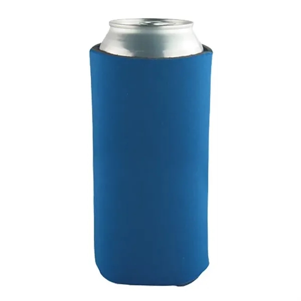 Blue color option for 16 Oz Tall Boy Pocket Can Coolie   3 Side Imprint Included!