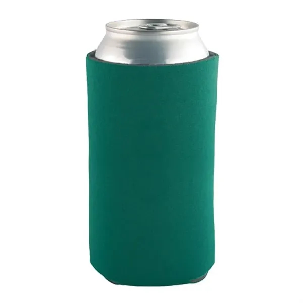 Green color option for 16 Oz Tall Boy Pocket Can Coolie   3 Side Imprint Included!