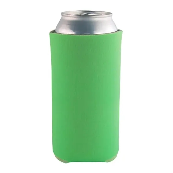 Lime Green color option for 16 Oz Tall Boy Pocket Can Coolie   3 Side Imprint Included!