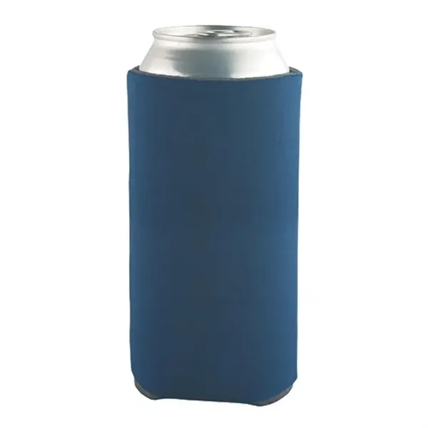Navy Blue color option for 16 Oz Tall Boy Pocket Can Coolie   3 Side Imprint Included!