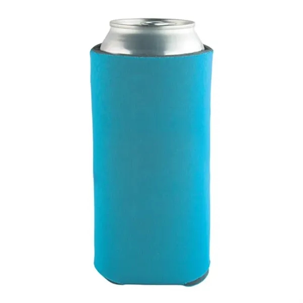 Neon Blue color option for 16 Oz Tall Boy Pocket Can Coolie   3 Side Imprint Included!