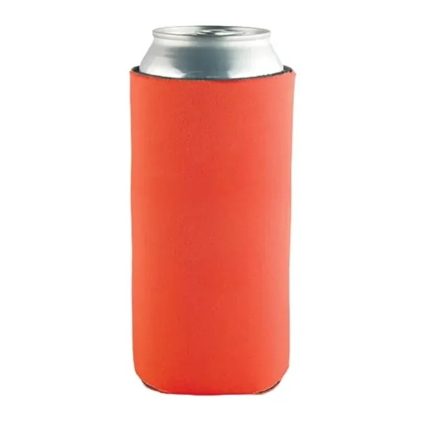 Orange color option for 16 Oz Tall Boy Pocket Can Coolie   3 Side Imprint Included!
