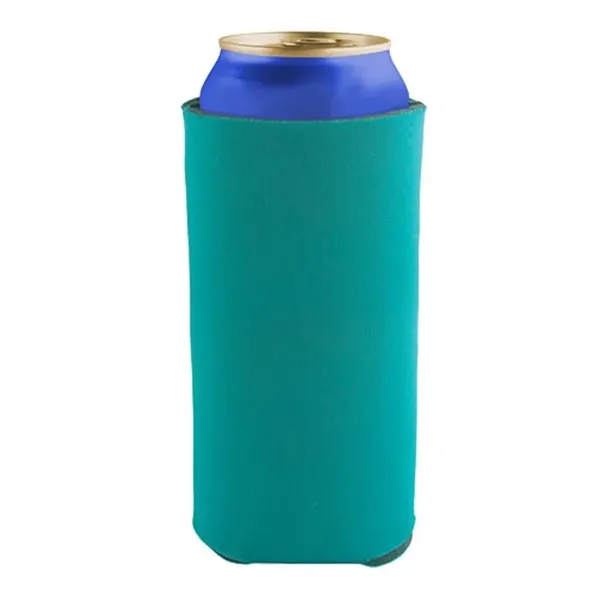 Teal color option for 16 Oz Tall Boy Pocket Can Coolie   3 Side Imprint Included!