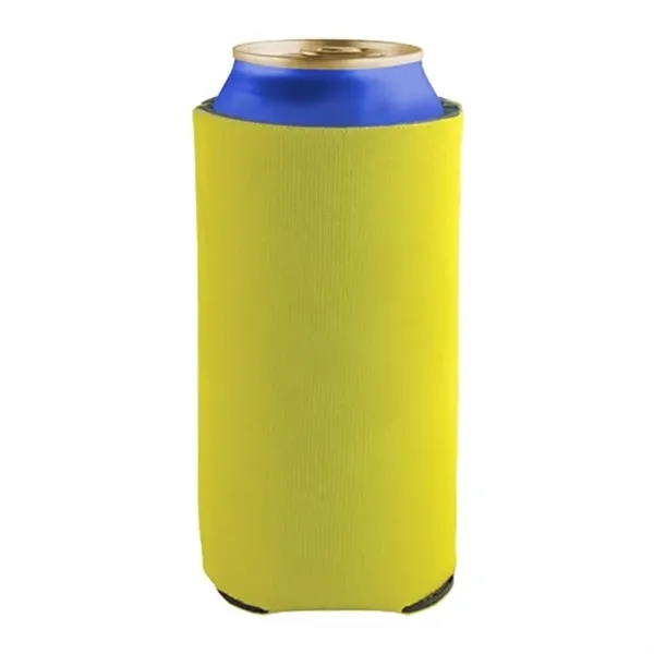 Yellow color option for 16 Oz Tall Boy Pocket Can Coolie   3 Side Imprint Included!