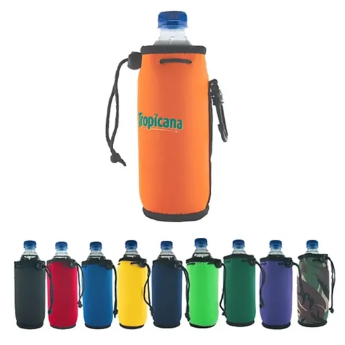 Main photo of Bottle Coolie With Drawstring & Clip