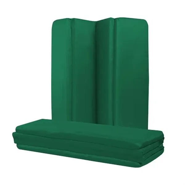 Green color option for Stadium Cushion   Polyester Foldable