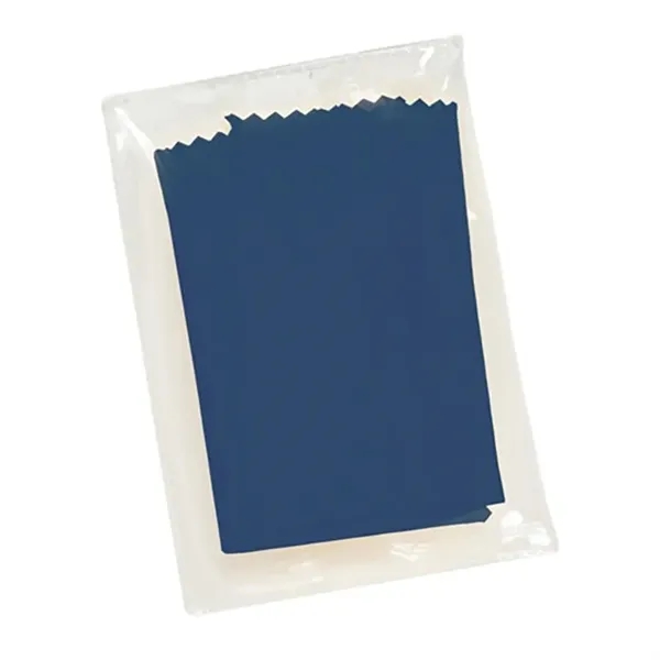 Navy Blue color option for Microfiber Cleaning Cloth W/Pouch