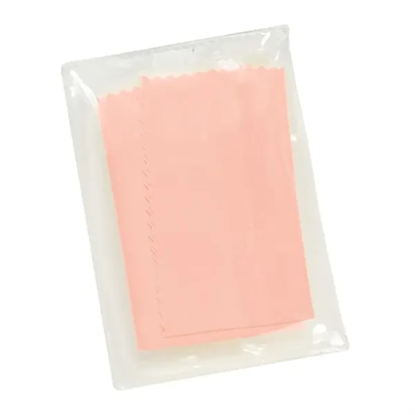 Pink color option for Microfiber Cleaning Cloth W/Pouch