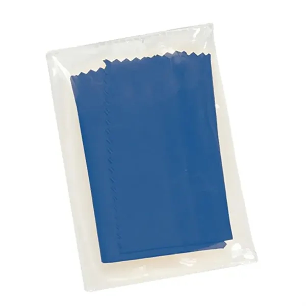 Royal Blue color option for Microfiber Cleaning Cloth W/Pouch