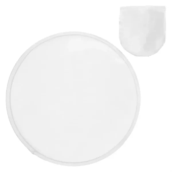 White color option for 9.75" Pop Up Flying Disc W/ Pouch