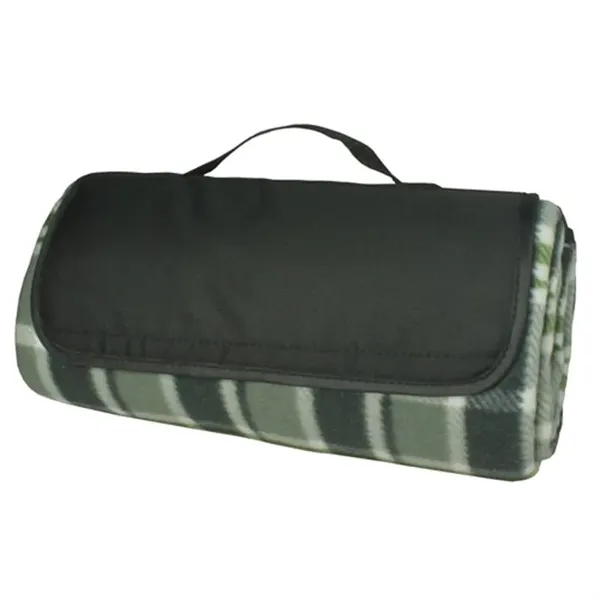 Gray-Black color option for Picnic Blanket Roll Up W/Liner