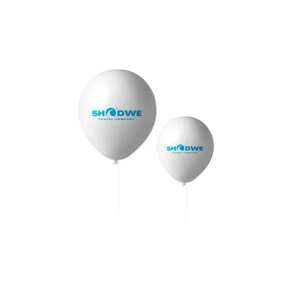 White color option for 10" Latex Balloon (1 Color)