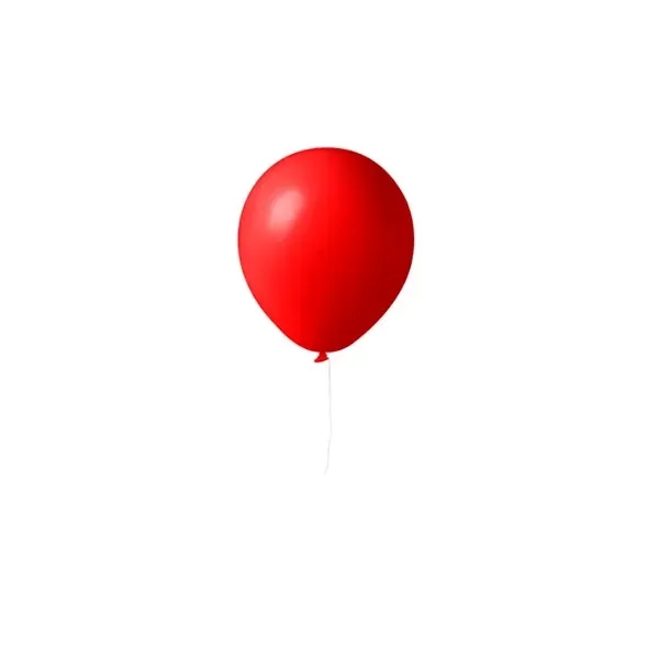 Red color option for 9" Latex Balloon (1 Color)
