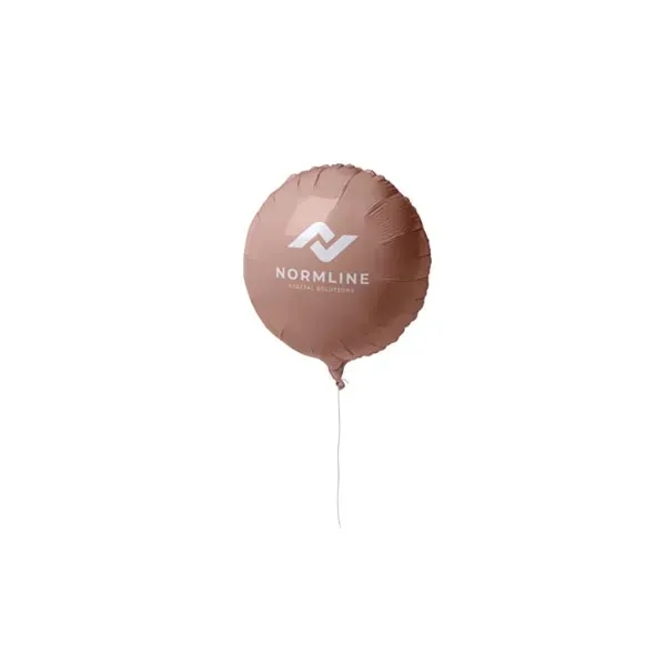 Gold color option for 18" Circular Mylar Balloon 1 Color 1 Side