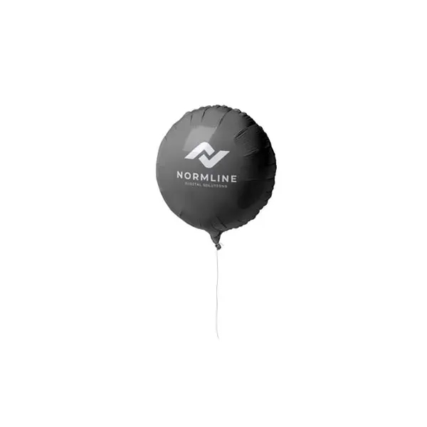 Silver color option for 18" Circular Mylar Balloon 1 Color 1 Side