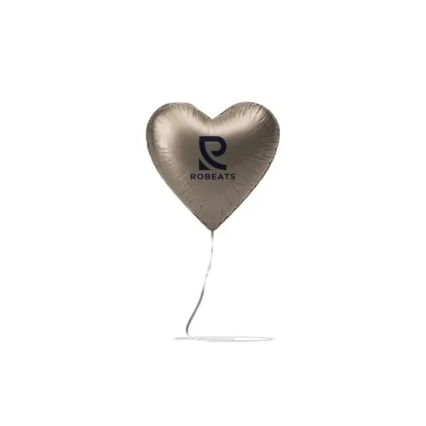 Gold color option for 18" Heart Shaped Mylar Balloon 1 Color 1 Side