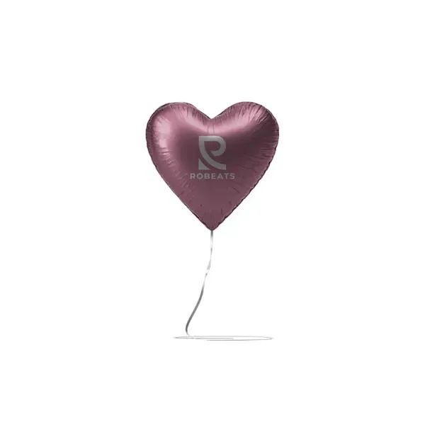Pink color option for 18" Heart Shaped Mylar Balloon 1 Color 1 Side