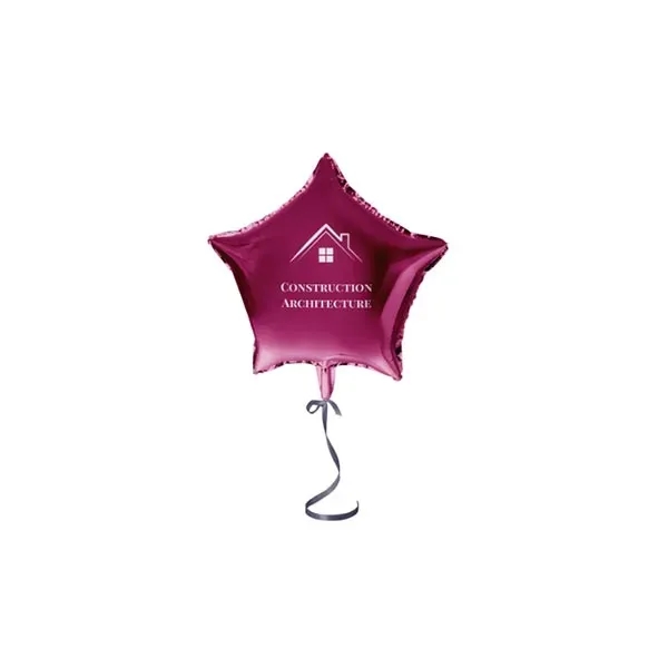 Purple color option for 18" Star Shaped Mylar Balloon 1 Color 1 Side