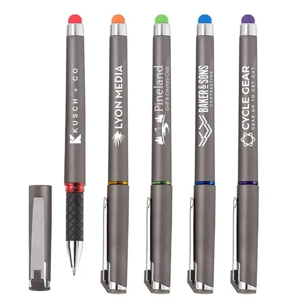 Gunmetal/ Chrome/ Black/ Blue color option for Islander Softy Gel W/ Stylus