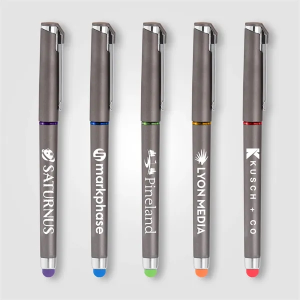 Gunmetal/ Chrome/ Blue color option for Islander Softy Gel W/ Stylus