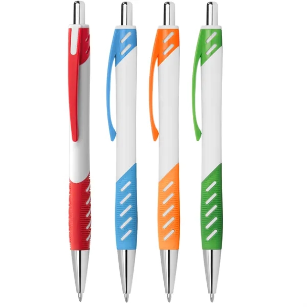 White/Black/Assorted color option for Stylish Plastic Ballpoint Pens