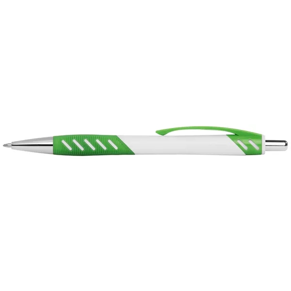 White/Black/Green color option for Stylish Plastic Ballpoint Pens