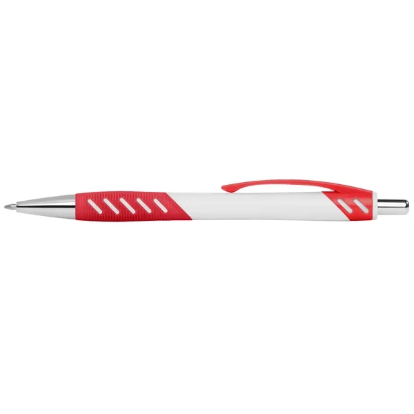 White/Black/Red color option for Stylish Plastic Ballpoint Pens