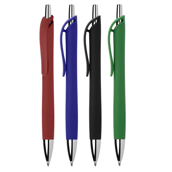 Assorted/Black/Silver/Chrome color option for Plastic Soft Gel Pen