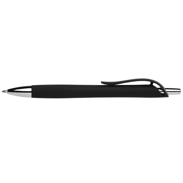 Black/Silver/Chrome color option for Plastic Soft Gel Pen