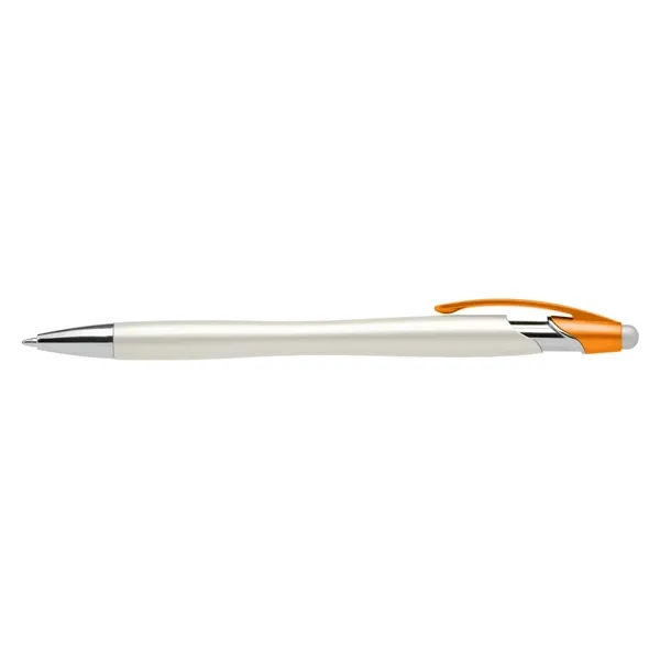 White/Black/Silver/Orange color option for Trendy Pearl Pen