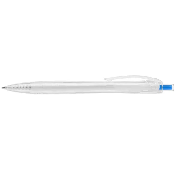 Clear/Black/Light Blue color option for Aqua Clear   Eco Recycled Pet Plastic Pen