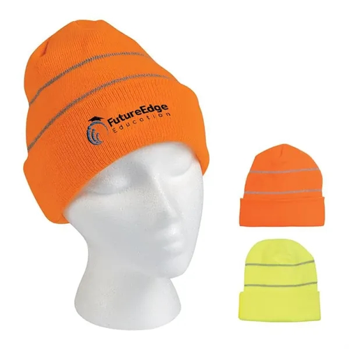 Main photo of Knitted Beanie With Reflective Straps