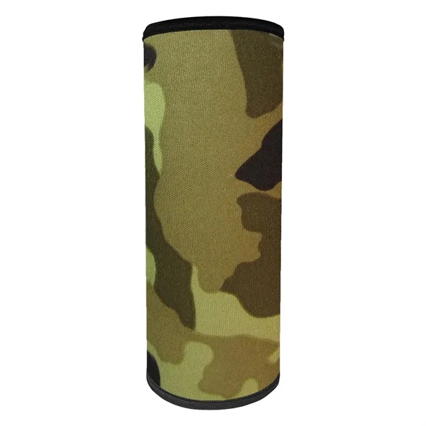Kakhi With Camo color option for Colorful Can Cooler Full Length Bottle Sleeve