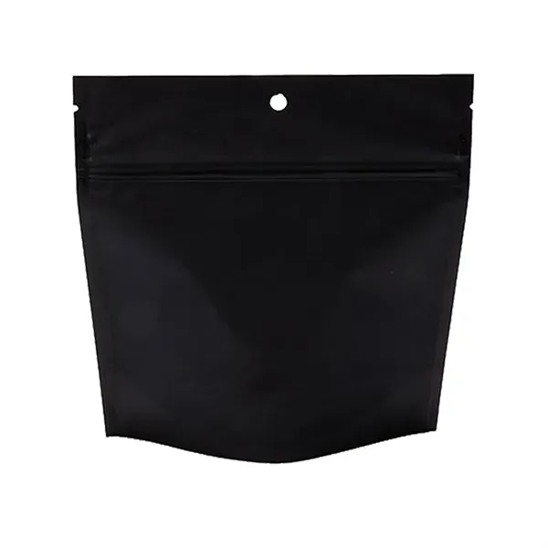Black color option for 7 Gram Child Resistant Pouch / Exit Bag 6" X 2 1/2" X 6"