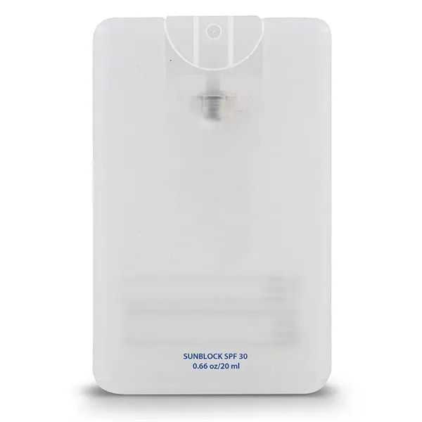 Translucent Frost color option for Spf 30 Credit Card Sunscreen