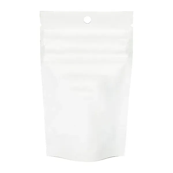 White color option for 1 Gram   2 Gram Child Resistant Pouch / Exit Bag 3 1/8" X 2"