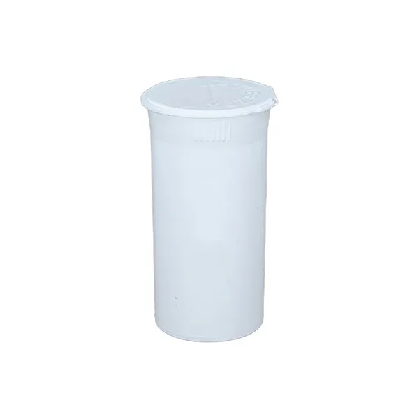 White color option for 2 Gram Squeezetop Child Resistant Vial / Container