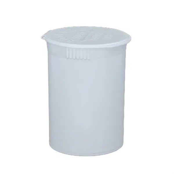 White color option for 7 Gram Squeezetop Child Resistant Vial / Container