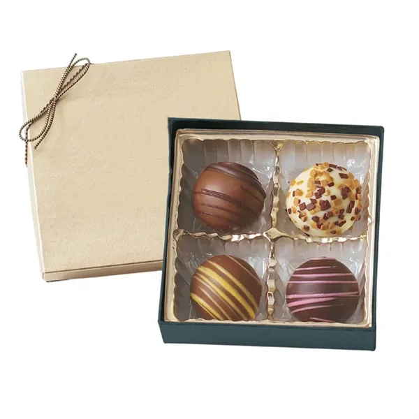 Multi-Color color option for Truffle Gift Box With 4 Truffles