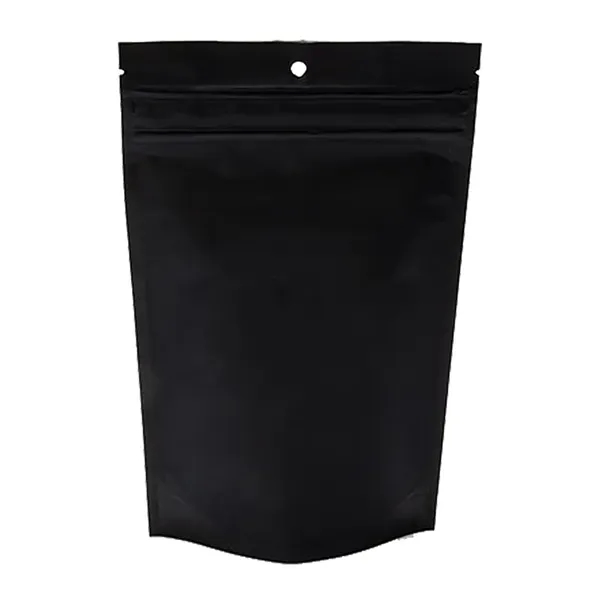 Black color option for 28 Gram Child Resistant Pouch / Exit Bag 5 7/8" X 2 1/2" X 9
