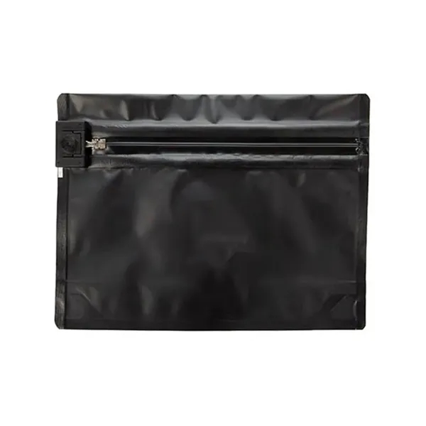 Black color option for 28 Gram Child Resistant Pouch / Exit Bag 8" X 2 7/16" X 6"