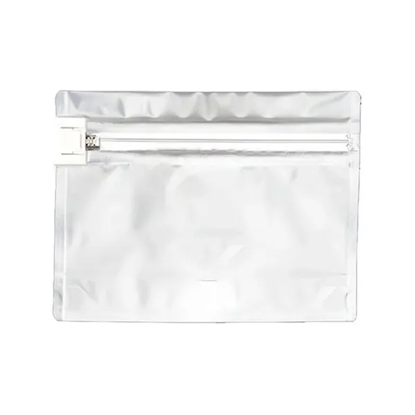 White color option for 28 Gram Child Resistant Pouch / Exit Bag 8" X 2 7/16" X 6"
