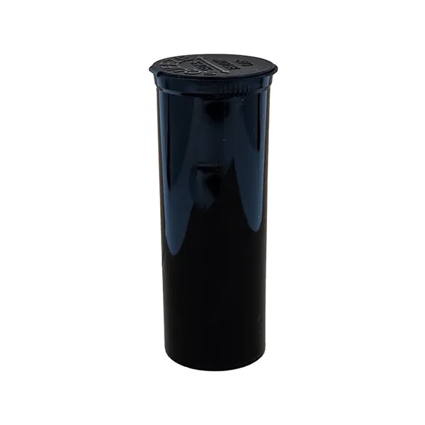 Black color option for 14 Gram Squeezetop Child Resistant Vial / Container
