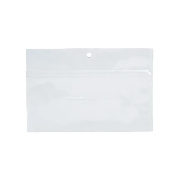 White color option for Hanging Zipper Barrier Bag To Hold Pre Rolls, Joints, Blunts