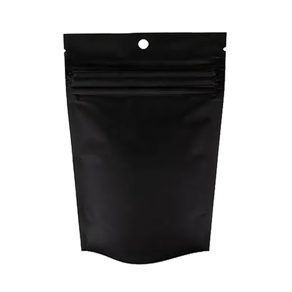 Black color option for 3.5 Gram To 7 Gram Child Resistant Pouch / Exit Bag 4" X 2 1