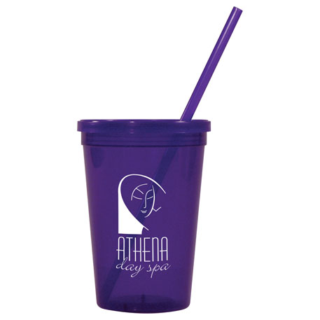 Amethyst color option for 16 Oz. Jewel Tumbler W/ Lid & Straw
