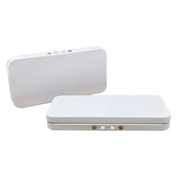 White color option for Child Resistant Joint / Edible Hinged Tin Box
