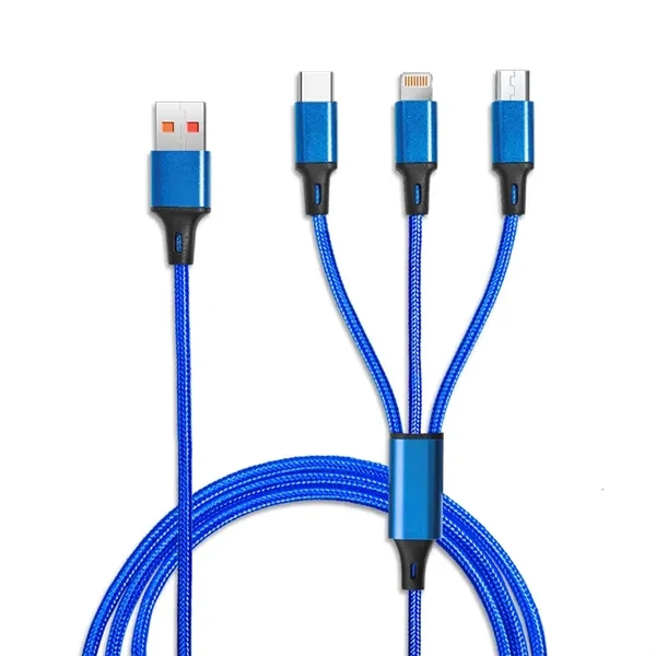 Blue color option for Taft Avenue 3 In 1 Nylon Braided Charging Cable