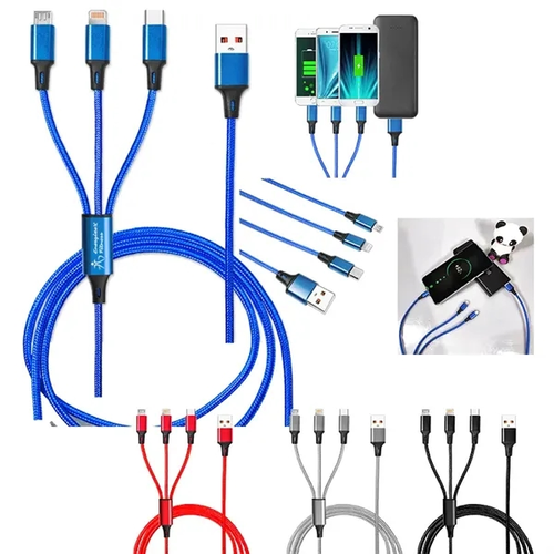 Main photo of Taft Avenue 3 In 1 Nylon Braided Charging Cable